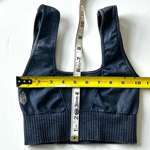☀️(A371) NEW Free People Movement Square Neck Bra. Washed Navy. Size: XS/S - Picture 5 of 8